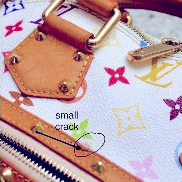 🌈LIMITED EDITION🌈LV Multicolor Alma PM White Monogram Canvas - Picture 7 of 15